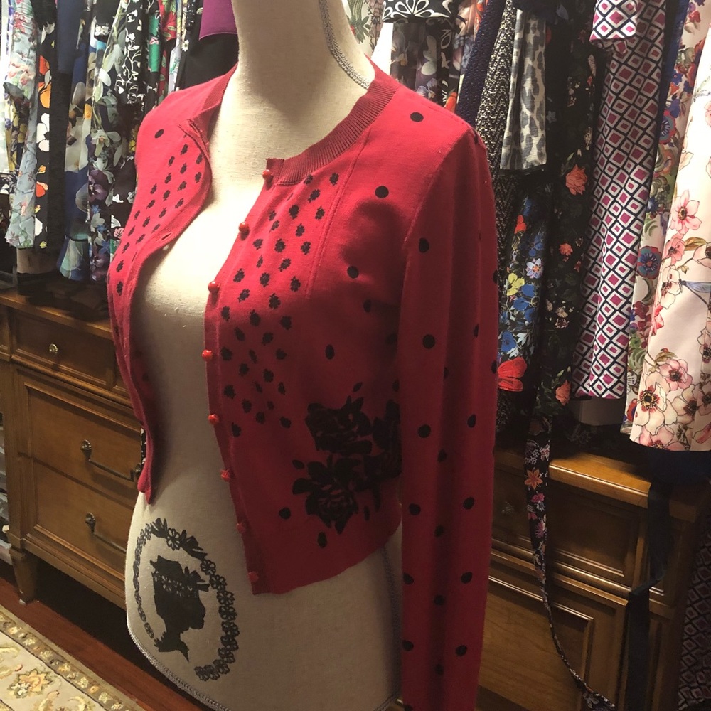 NWT Nanette Lepore Dew Drop Cardigan Xs